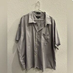 Bill Robinson Men’s Gray Button Down Top